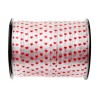 RUBAN BOLCDUC BLANC AVEC COEUR IMRPIME 50 M RUBAN BOLCDUC BLANC AVEC COEUR IMRPIME 50 M