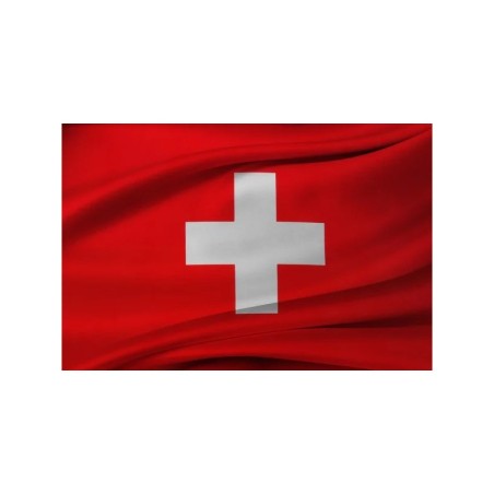 DRAPEAU SUISSE EN TISSU POLYESTER 90 X 150 CM