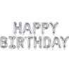 GUIRLANDE BALLONS METALLIQUES GONFLABLE AIR HAPPY BIRTHDAY ARGENT 340 X 35 CM GUIRLANDE BALLONS METALLIQUES GONFLABLE AIR HAPPY BIRTHDAY ARGENT 340 X 35 CM