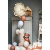 BALLON METALLIQUE ROND ONE BLANC CREME 52 CM GONFLE BALLON METALLIQUE ROND ONE BLANC CREME 52 CM GONFLE