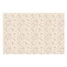NAPPE POLY COTON HYDROPHOBE BEIGE AVEC FLEURS 120 X 180 CM