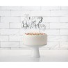 TOP OU PIQUE GATEAU CAKE TOPPER HAPPY BIRTHDAY ARGENT TOP OU PIQUE GATEAU CAKE TOPPER HAPPY BIRTHDAY ARGENT
