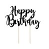 TOP OU PIQUE GATEAU CAKE TOPPER HAPPY BIRTHDAY NOIR TOP OU PIQUE GATEAU CAKE TOPPER HAPPY BIRTHDAY NOIR