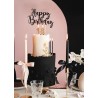TOP OU PIQUE GATEAU CAKE TOPPER HAPPY BIRTHDAY NOIR TOP OU PIQUE GATEAU CAKE TOPPER HAPPY BIRTHDAY NOIR