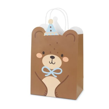 SAC CADEAU OURS EN PELUCHE MARRON