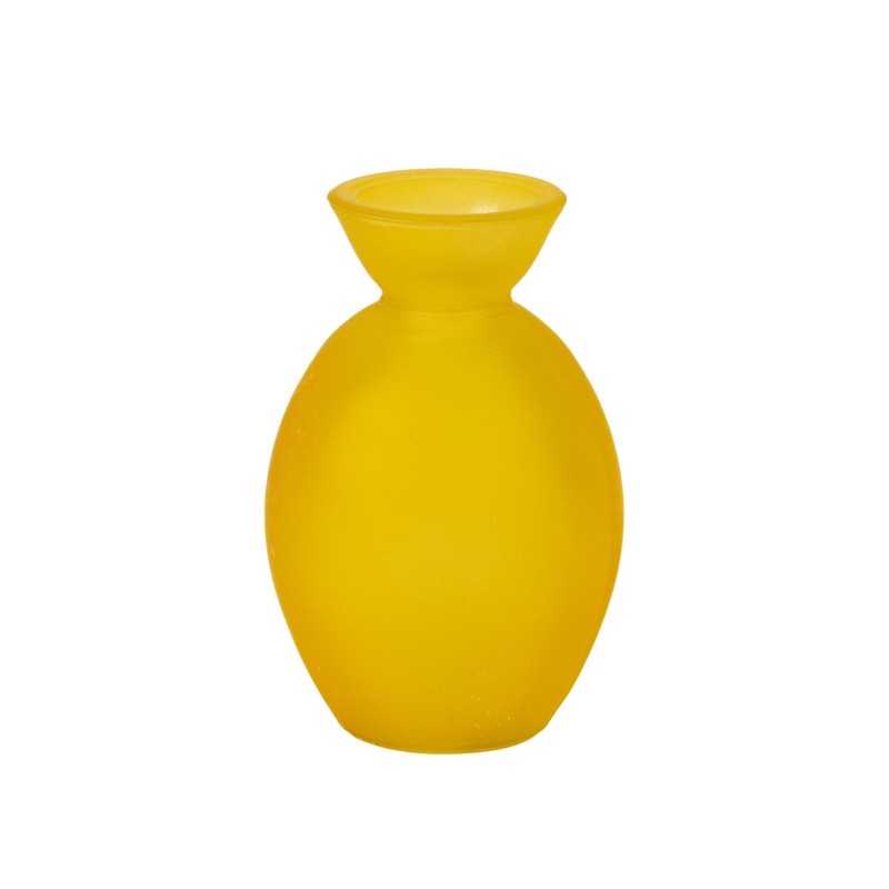 VASE NOAM JAUNE CITRON 7 X 10.5 CM