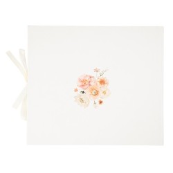 LIVRE D'OR ROSE PECHE ET OR 68 PAGES