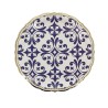 8 ASSIETTES DOLCE VITA BLEU ROI, BLANC  ET OR 23 CM  8 ASSIETTES DOLCE VITA BLEU ROI, BLANC  ET OR 23 CM