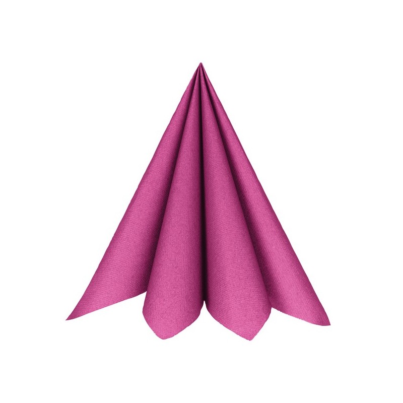 20 SERVIETTES RAINBOW AIRLAID FUSCHIA  40 X 40 CM  20 SERVIETTES RAINBOW AIRLAID FUSCHIA  40 X 40 CM