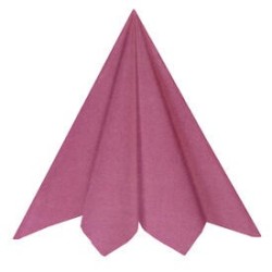 20 SERVIETTES RAINBOW AIRLAID ROSE BONBON  40 X 40 CM 