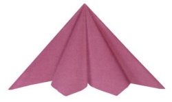 20 SERVIETTES RAINBOW AIRLAID ROSE BONBON 40 X 40 CM 