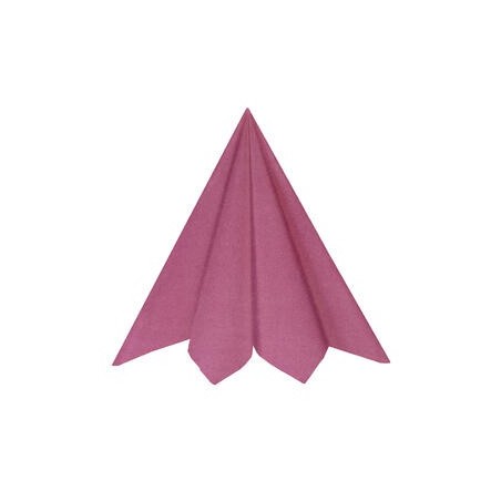 20 SERVIETTES RAINBOW AIRLAID ROSE BONBON  40 X 40 CM 