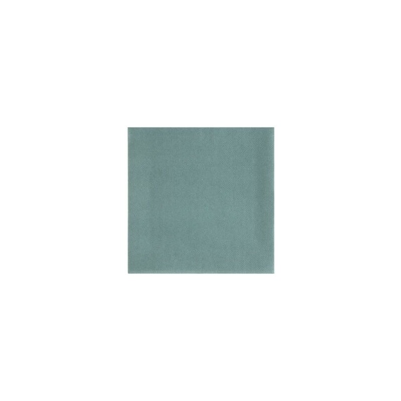 20 SERVIETTES RAINBOW AIRLAID VERT EUCALYPTUS 40 X 40 CM  20 SERVIETTES RAINBOW AIRLAID VERT EUCALYPTUS 40 X 40 CM