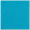 25 SERVIETTES PAPIER CRYSTAL BLEU AQUA COL 141 33 X 33 CM