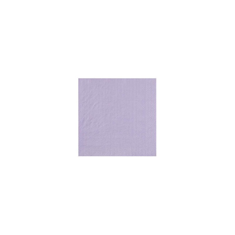 25 SERVIETTES PAPIER CRYSTAL LILAS OU PARME COL 16 33 X 33 CM 25 SERVIETTES PAPIER CRYSTAL LILAS OU PARME COL 16 33 X 33 CM