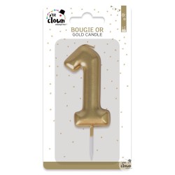 BOUGIE OR CHIFFRE 1
