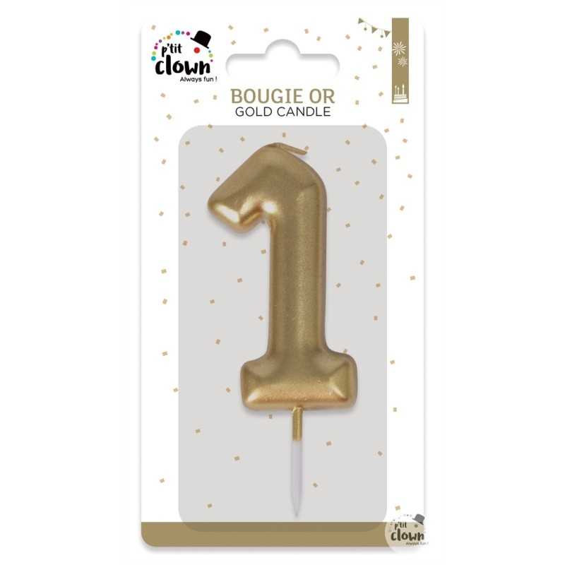 BOUGIE OR CHIFFRE 1