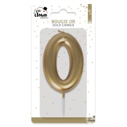 BOUGIE OR CHIFFRE 0