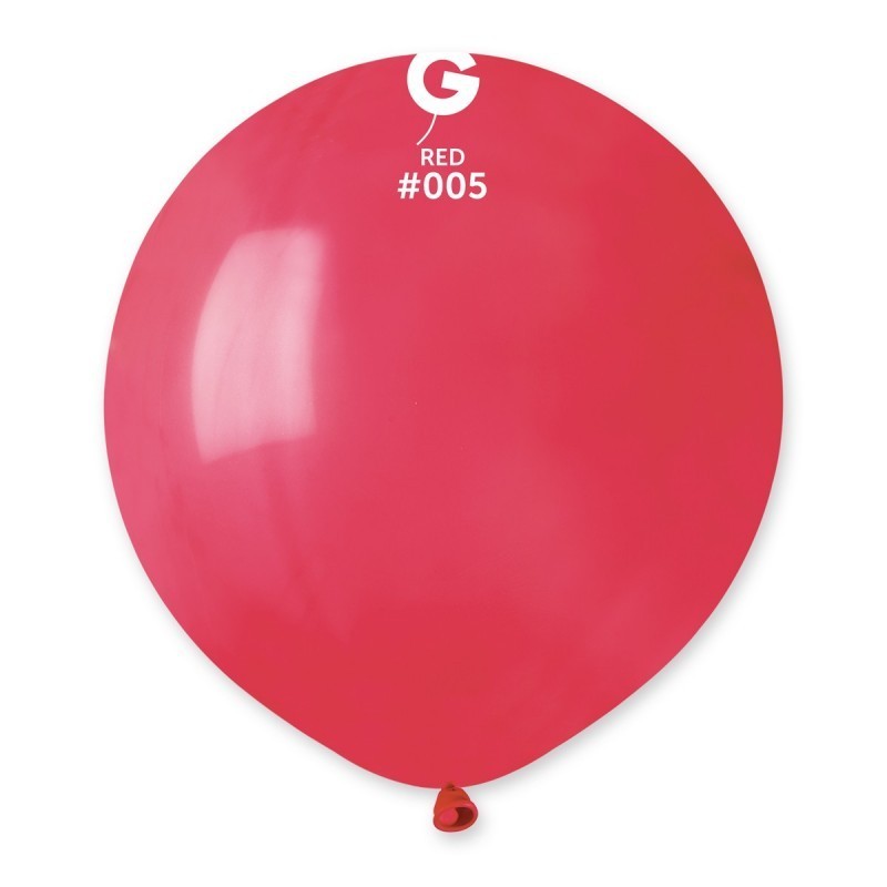 25 BALLONS ROUGE RED  005  LATEX 48 CM 