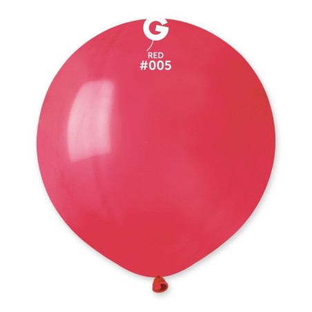 25 BALLONS ROUGE RED  005  LATEX 48 CM 
