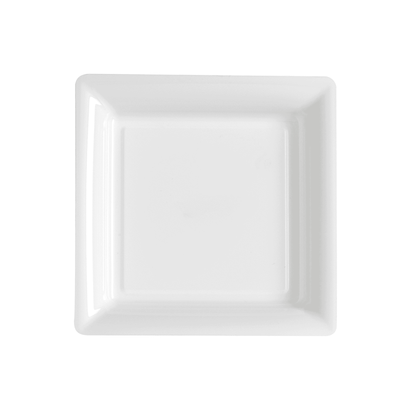 12 ASSIETTES CARREES BLANC 18 X 18 CM 12 ASSIETTES CARREES BLANC 18 X 18 CM