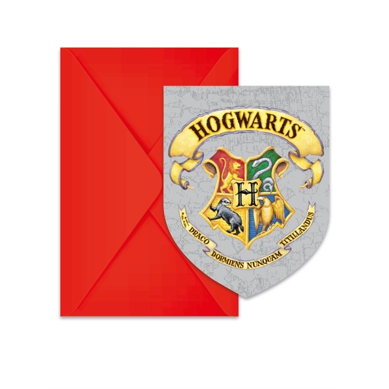 6 INVITATIONS HARRY POTTER 6 INVITATIONS HARRY POTTER
