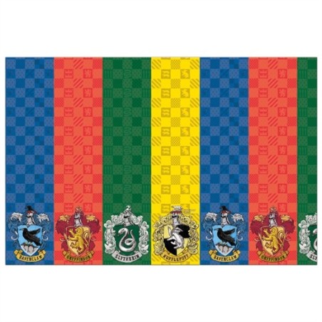 NAPPE EN PAPIER HARRY POTTER POUDLARD 4 ECOLES 120 CM X 180 CM