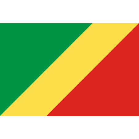 DRAPEAU REPUBLIQUE DU CONGO BRAZZAVILLE 90 X 150 CM