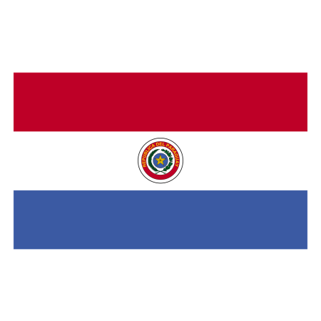 DRAPEAU DU PARAGUAY EN TISSUS 60 X 90 CM