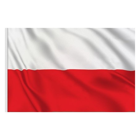 DRAPEAU TISSU POLOGNE 90 X 150 CM