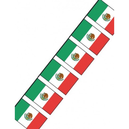 GUIRLANDE FANIONS PLASTIQUE MEXIQUE 