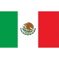 DRAPEAU MEXIQUE EN TISSU 90 X 150 CM