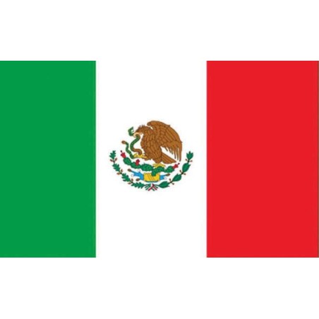DRAPEAU MEXIQUE EN TISSU 90 X 150 CM