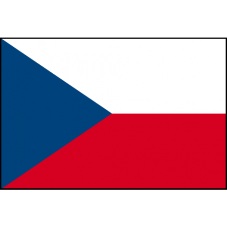 DRAPEAU REPUBLIQUE TCHEQUE EN TISSU 60 X 90 CM