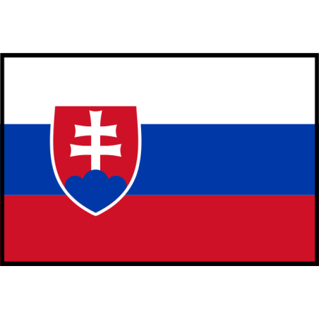 DRAPEAU SLOVAQUIE EN TISSU 60 X 90 CM