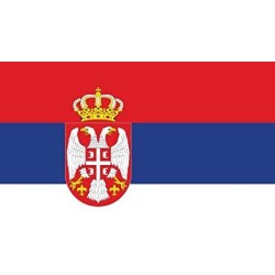DRAPEAU SERBIE EN TISSU  90 X 150 CM