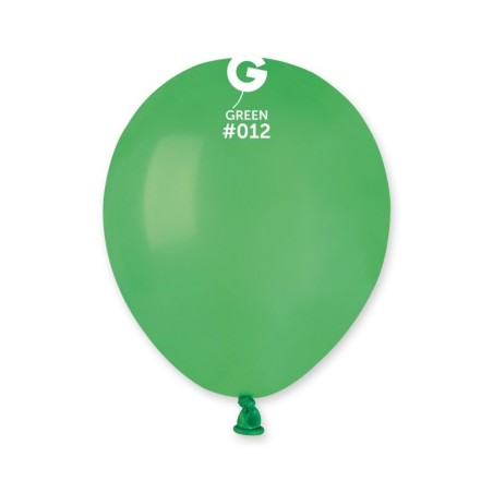 50 BALLONS VERT GREEN LATEX 13 CM 