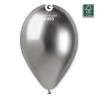 5 BALLONS BIO LATEX  COULEUR SHINY SILVER OU ARGENT 33 CM  5 BALLONS BIO LATEX  COULEUR SHINY SILVER OU ARGENT 33 CM