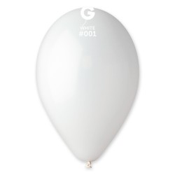 10 BALLONS BLANC   001 BIO LATEX 30 CM