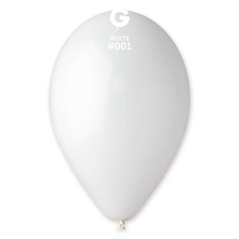 10 BALLONS BLANC 001 BIO LATEX 30 CM 