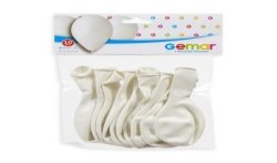 10 BALLONS BLANC 001 BIO LATEX 30 CM 