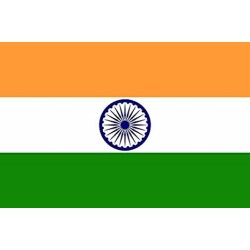 DRAPEAU INDE EN TISSU 90 X 150 CM