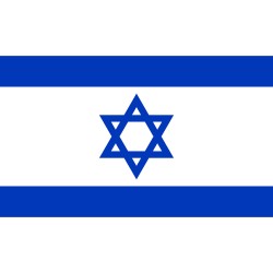 DRAPEAU ISRAEL EN TISSU 90 X 150 CM