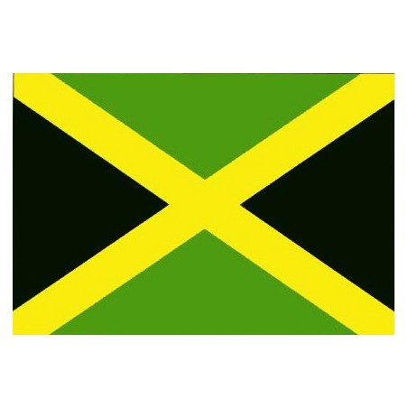 DRAPEAU EN TISSU JAMAIQUE 90 X 150 CM