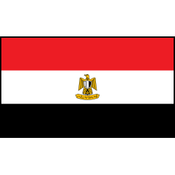 DRAPEAU EGYPTE EN TISSU 90 X 150 CM