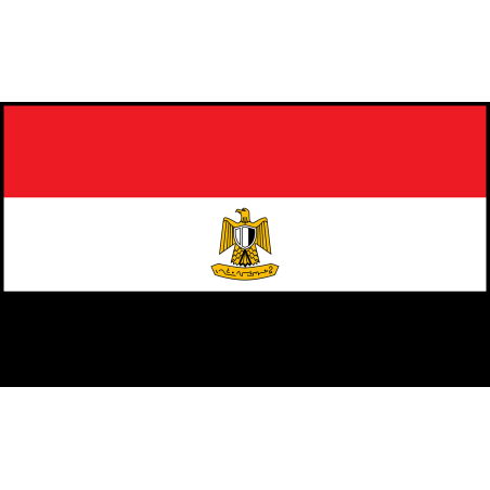 DRAPEAU EGYPTE EN TISSU 90 X 150 CM