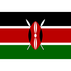 DRAPEAU KENYA EN TISSU 90 X 150 CM