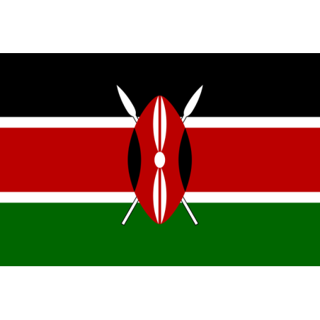 DRAPEAU KENYA EN TISSU 90 X 150 CM