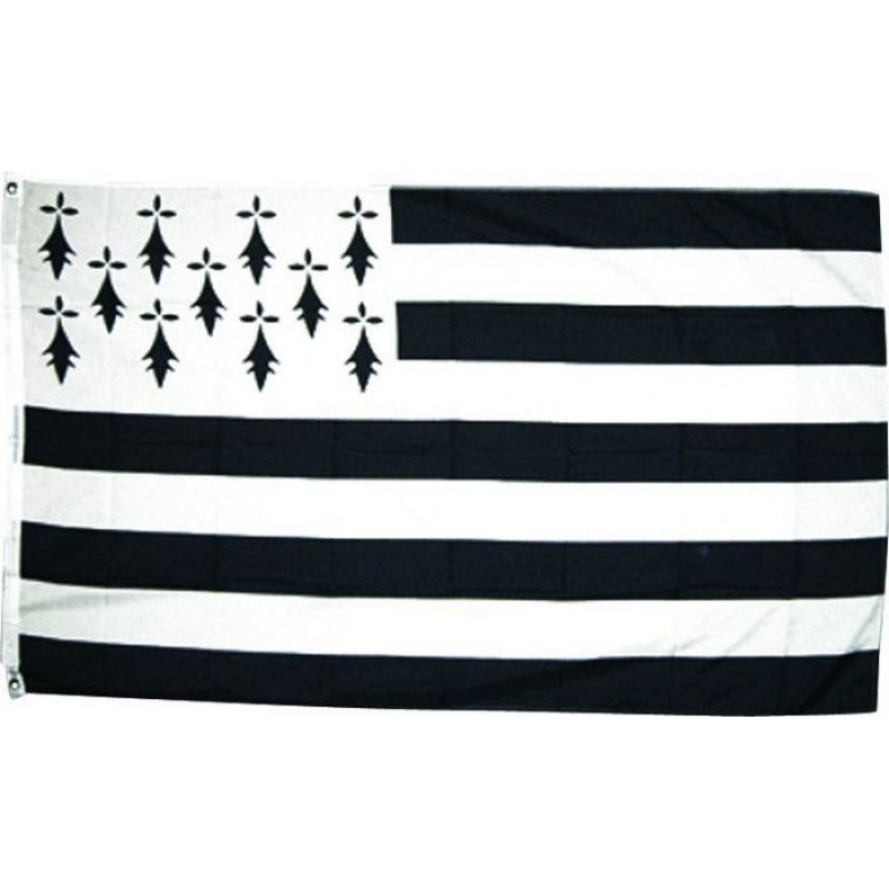 DRAPEAU EN TISSU BRETAGNE 90 X 150 CM  DRAPEAU EN TISSU BRETAGNE 90 X 150 CM