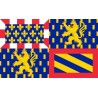 DRAPEAU EN TISSU BOURGOGNE FRANCHE COMTE 90 X 150 CM DRAPEAU EN TISSU BOURGOGNE FRANCHE COMTE 90 X 150 CM